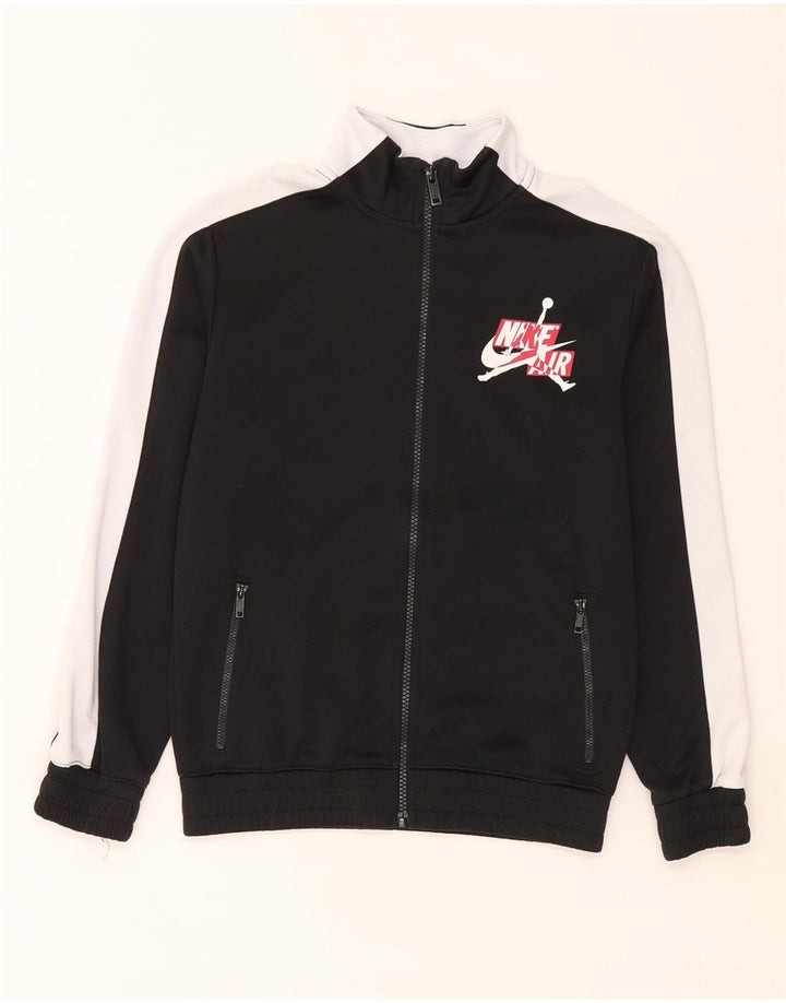 Jordan Jungen-Trainingsanzug-Top-Jacke, 10–11 Jahre, Mittelschwarz, Farbblock