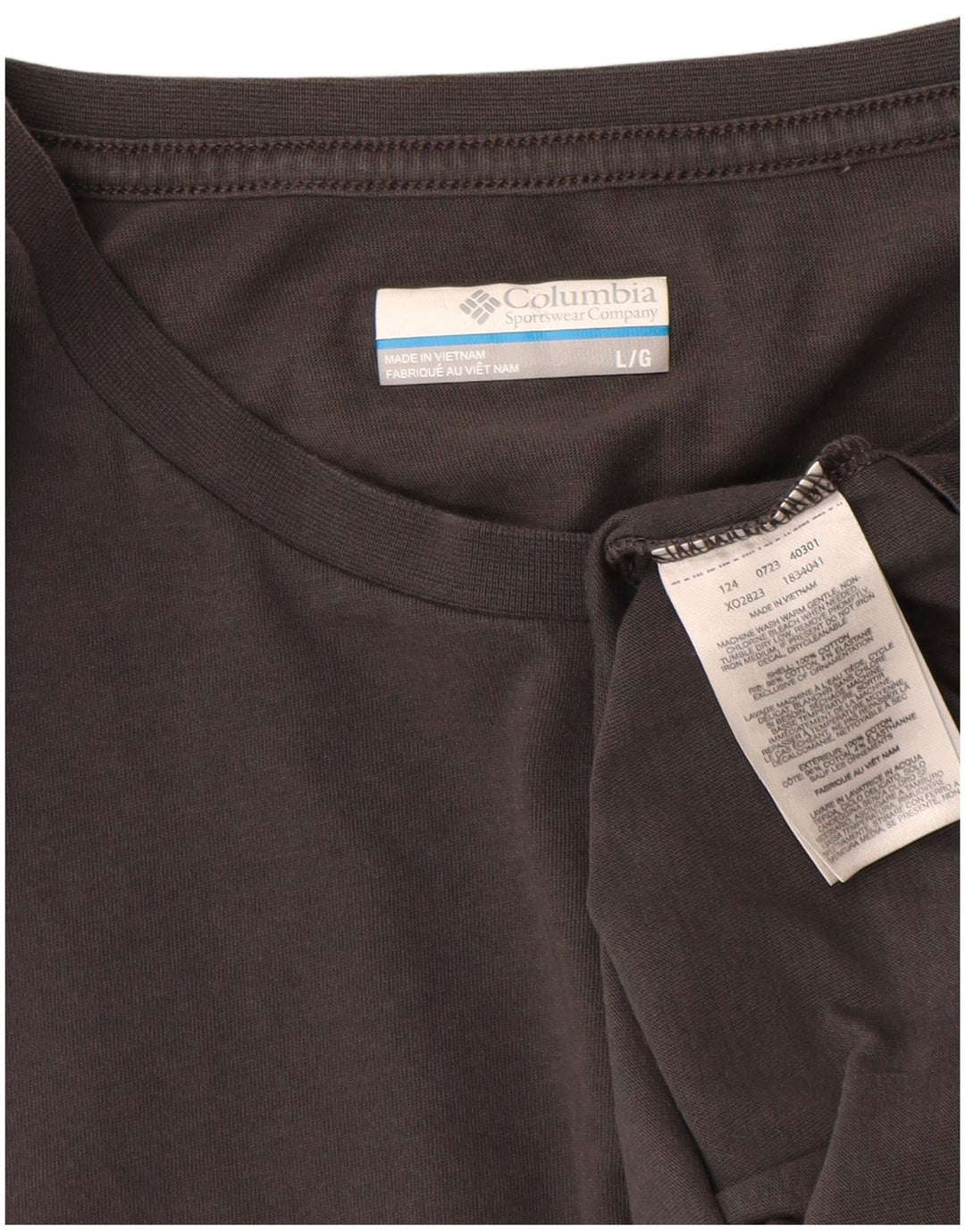 Columbia Herren-T-Shirt mit Grafik, groß, aus grauer Baumwolle