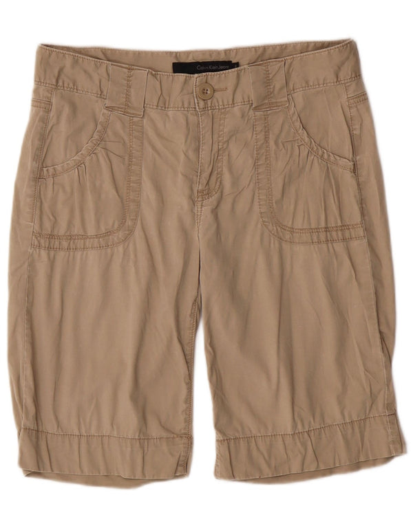 Calvin Klein Jeans Damen Freizeitshorts US 8 Medium W30 Beige Classic