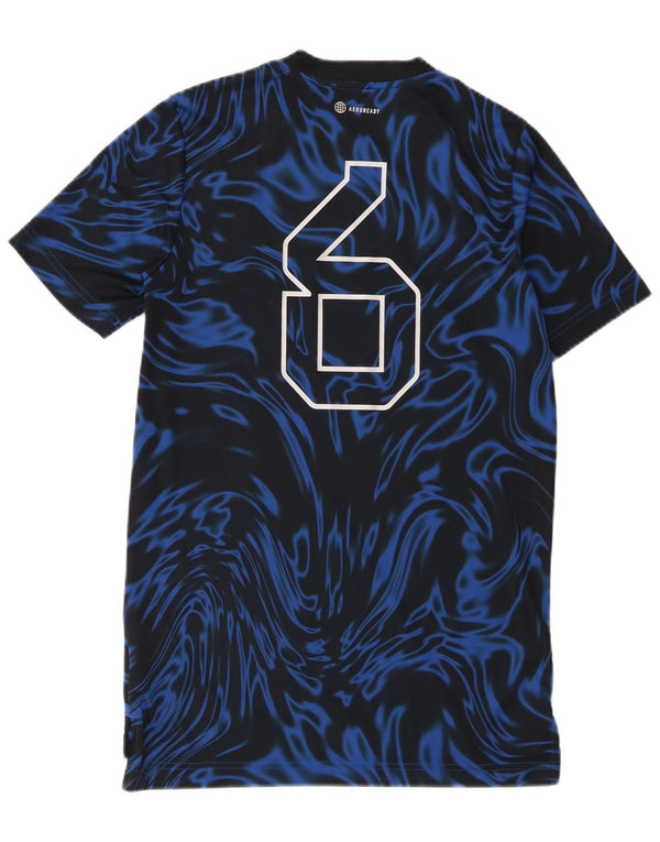 Adidas Jungen Aeroready Graphic T-Shirt Top 13–14 Jahre Blau Batik