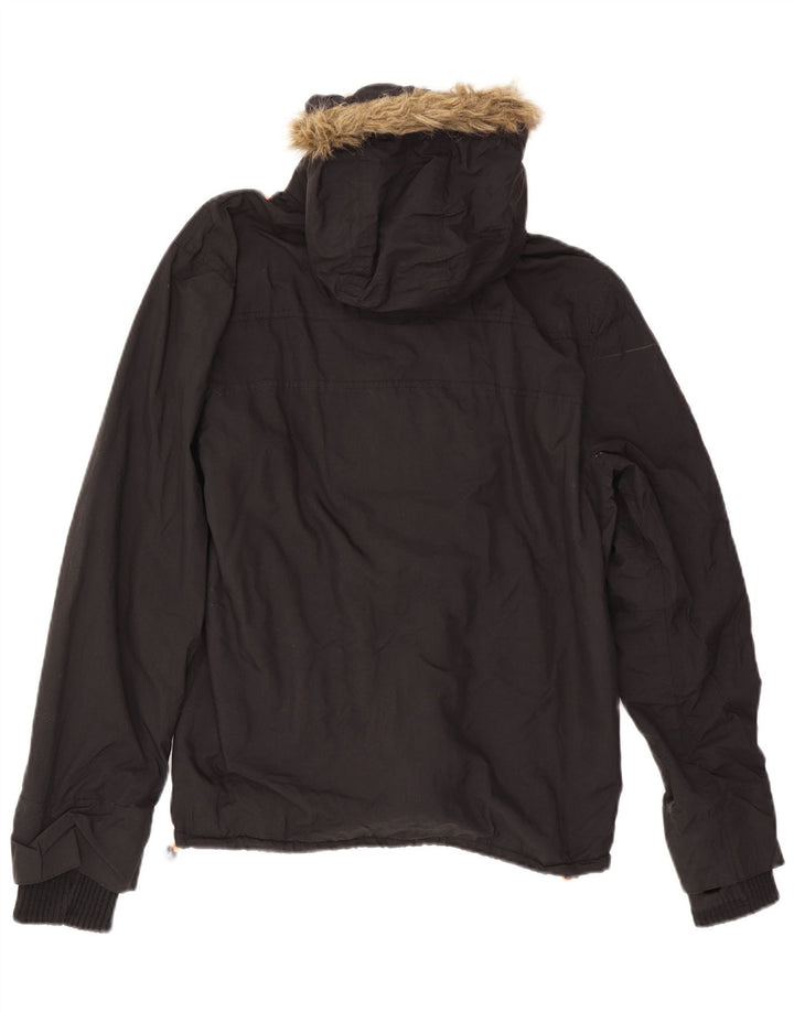 Superdry Damen Windcheater Windjacke UK 16 Large Schwarz