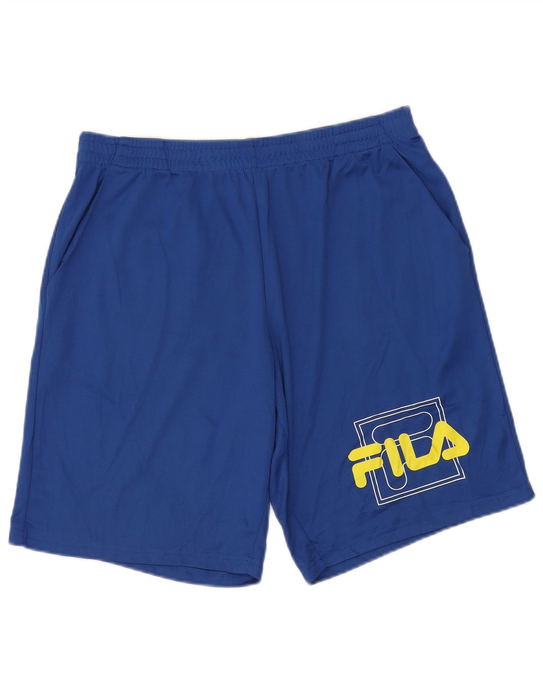 FILA Herren Sportshorts mit Grafik, groß, blau, Polyester