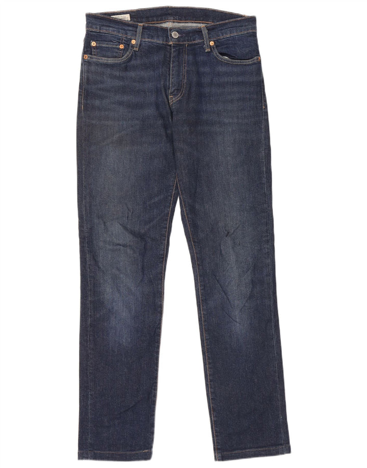 LEVI'S Herren Slim Jeans W30 L34 Blaue Baumwolle