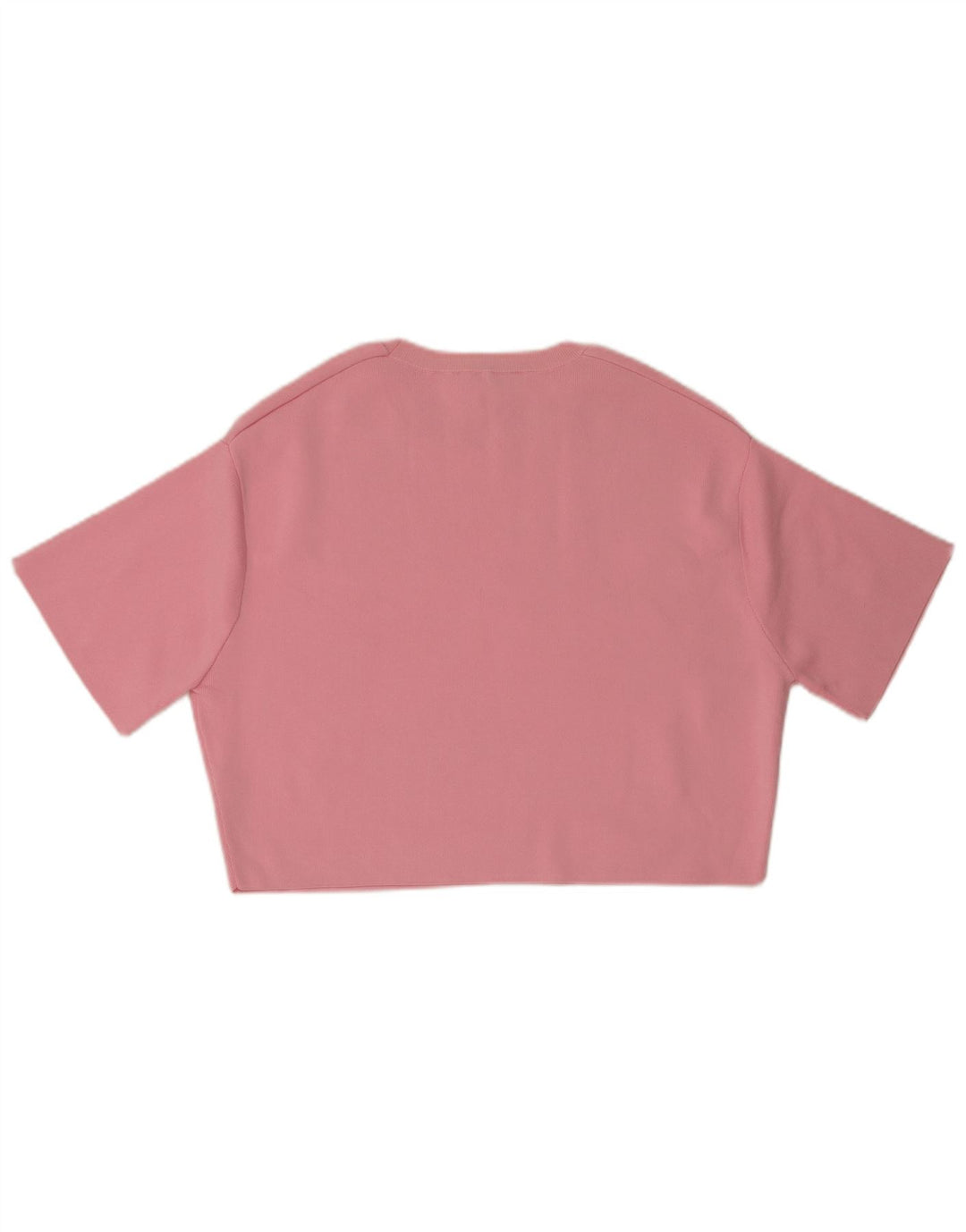 Zara Damen Crop Top UK 14 Mittelrosa Nylon