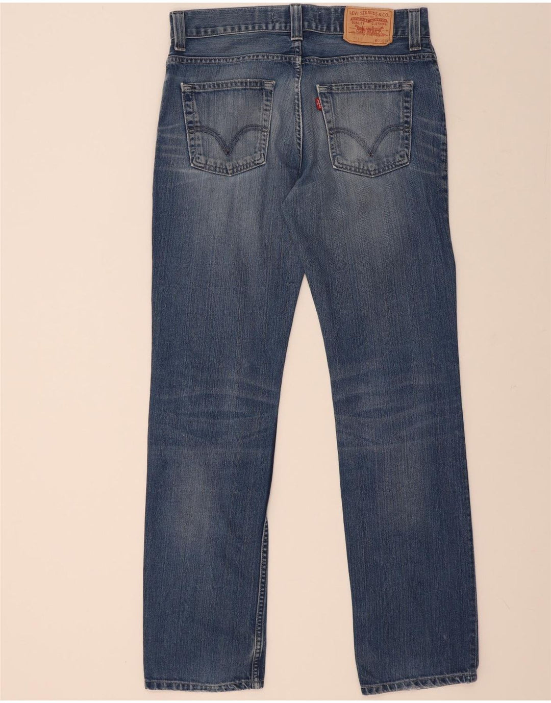 Levi's Herren 511 Distressed Slim Jeans W33 L34 Blaue Baumwolle