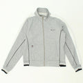 CHAMPION Womens Tracksuit Top Jacket UK 16 Large Grey Colourblock Cotton | Vintage Champion | Thrift | Second-Hand Champion | Used Clothing | Messina Hembry 