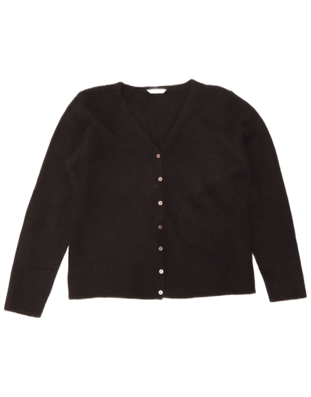 Marks & Spencer Damen Strickjacke Pullover UK 16 Large Black Angora