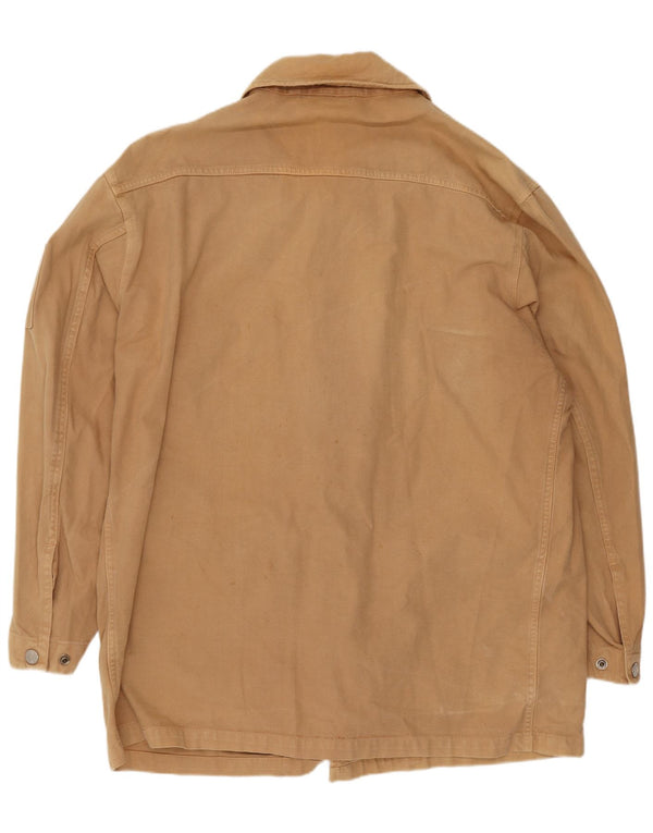 Murphy & Nye Herren-Utility-Jacke UK 40 Large Braun Baumwolle