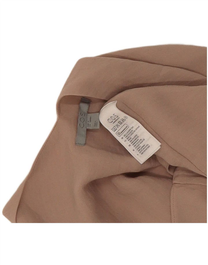 Cos Damen Ärmelloses Maxikleid EU 34 XS Beige Polyester