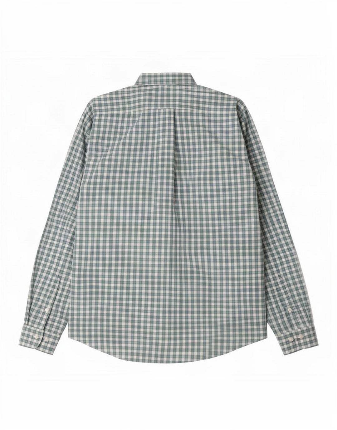 Brooks Brothers Herrenhemd, groß, grün kariert, Baumwolle