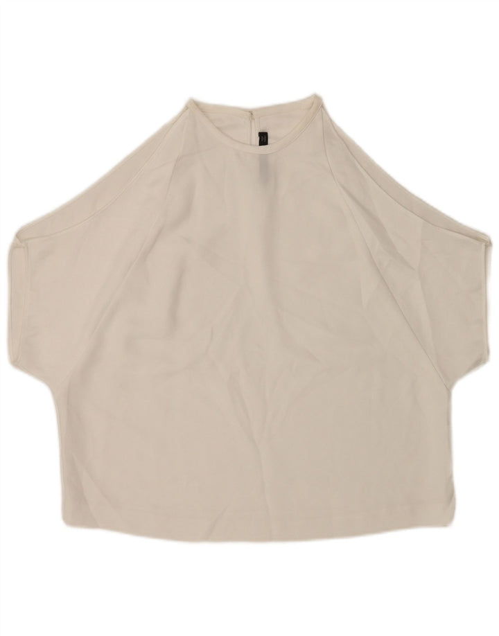 Schulterfreies Blusenoberteil für Damen von Zara, UK 14, Mittelweiß