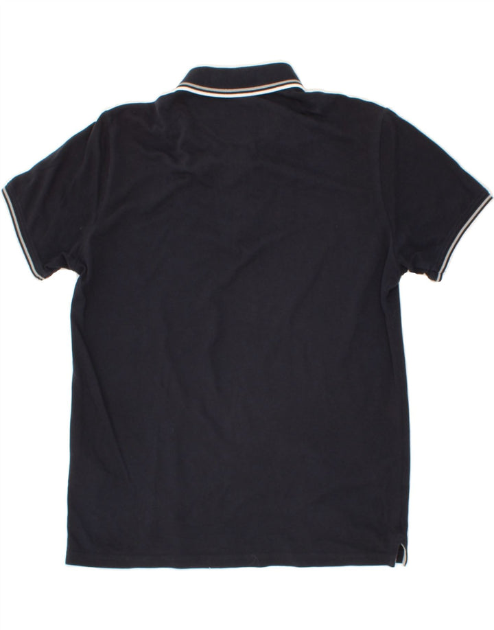 CHAMPION Mens Polo Shirt Medium Navy Blue Cotton Vintage Champion and Second-Hand Champion from Messina Hembry 