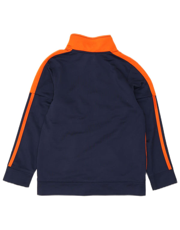 Adidas Jungen Grafik-Trainingsanzug-Top-Jacke, 6–7 Jahre, Marineblau, Farbblock
