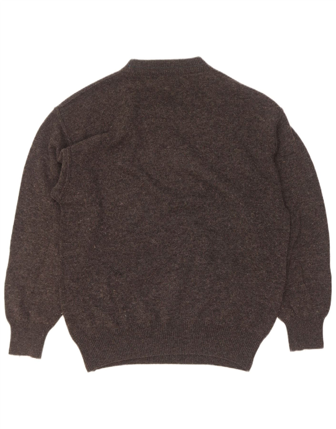 Vintage Herren Rollkragenpullover Pullover IT 48 Mittelgrau Farbblock