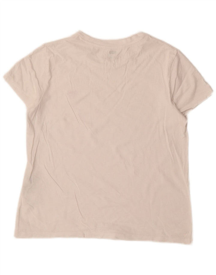 Levi's Damen T-Shirt Top UK 10 Small Weiße Baumwolle
