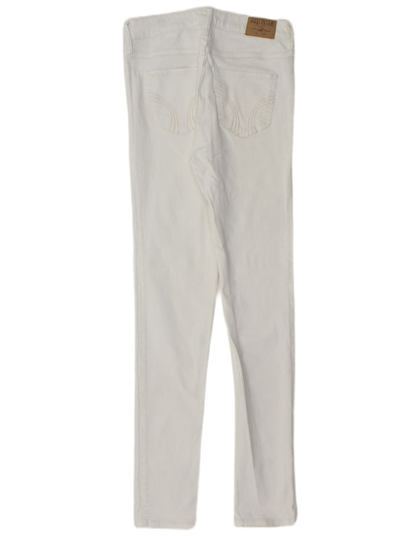 Hollister Damen Skinny Jeans US 5 Small W27 L31 Weiße Baumwolle
