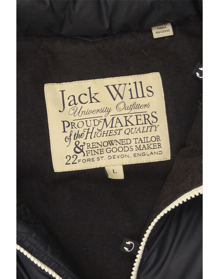 Jack Wills Herren Wattierte Weste UK 40 Large Marineblau