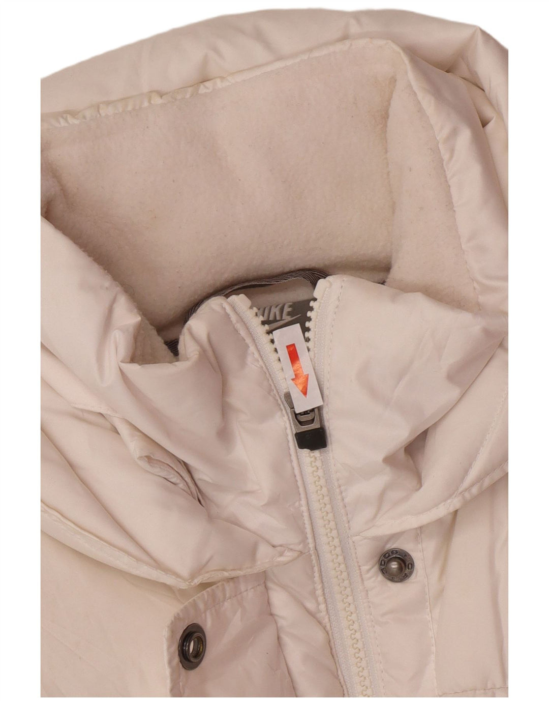 Nike Damen-Kapuzenweste, gepolstert, UK 12/14, mittelweiß, Polyester