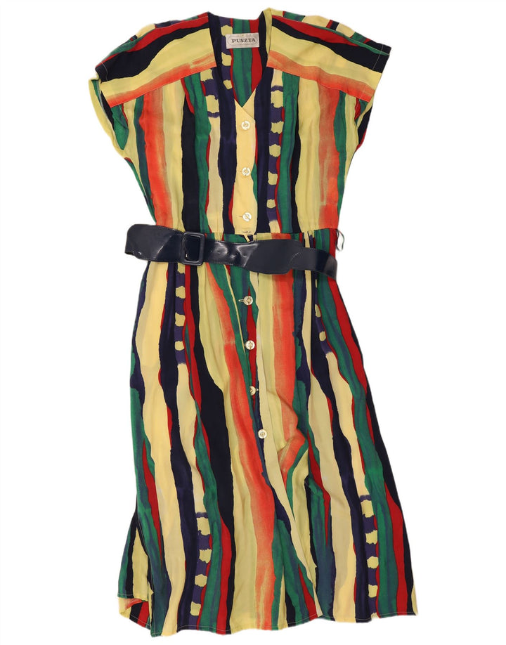 Puszta Kurzarm-Hemdkleid für Damen IT 44 Medium Mehrfarbig gestreift