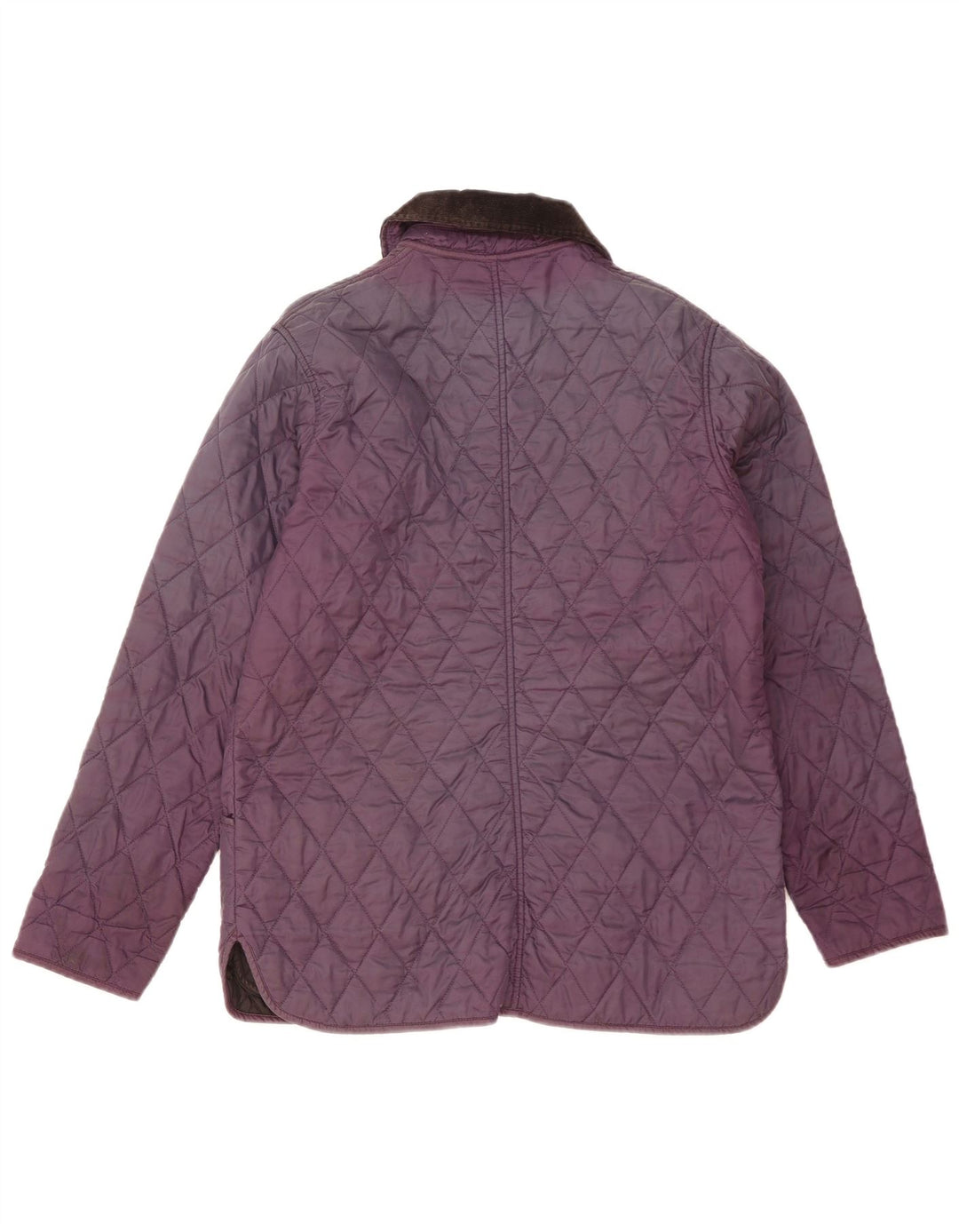 Barbour Damen Steppjacke UK 12 Medium Lila Polyester