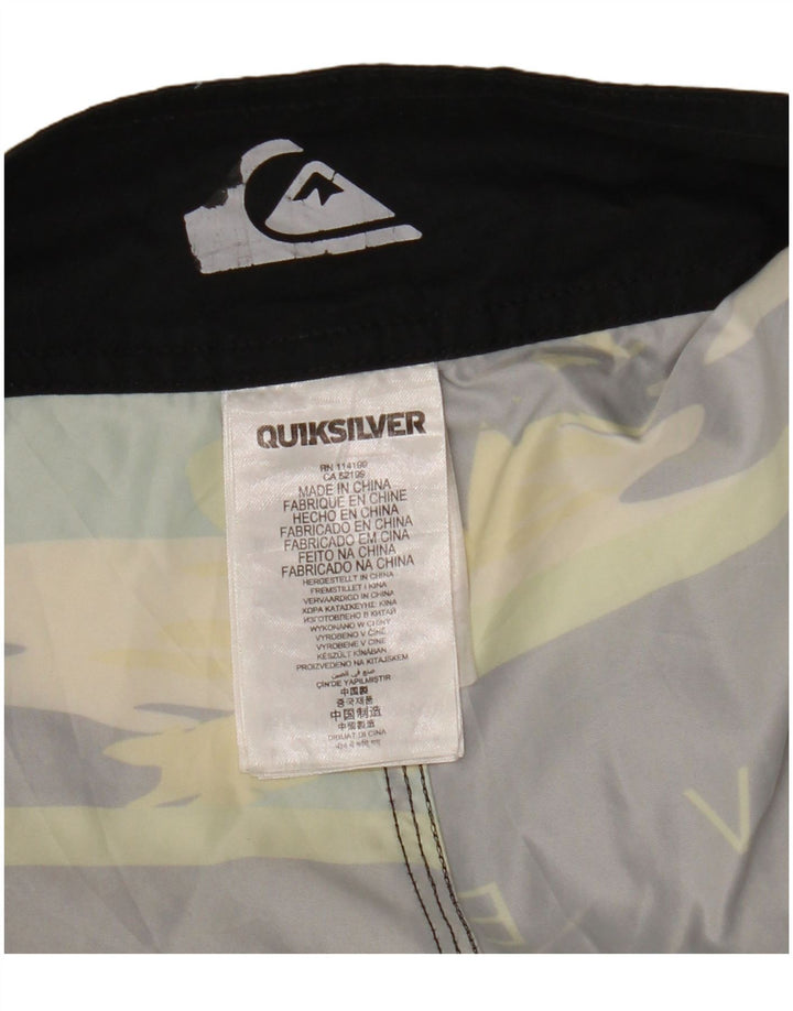 Quiksilver Herren-Badeshorts mit Grafik, groß, schwarz gestreift, Polyester