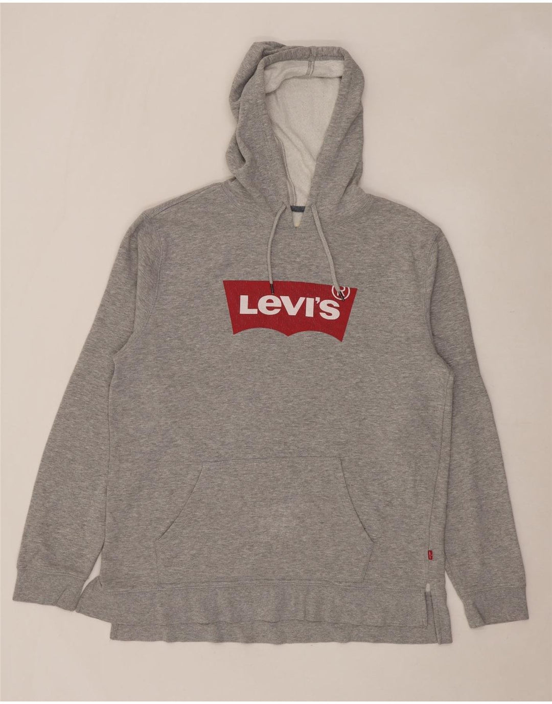 Levi's Herren-Kapuzenpullover mit Grafik, groß, grau gefleckte Baumwolle