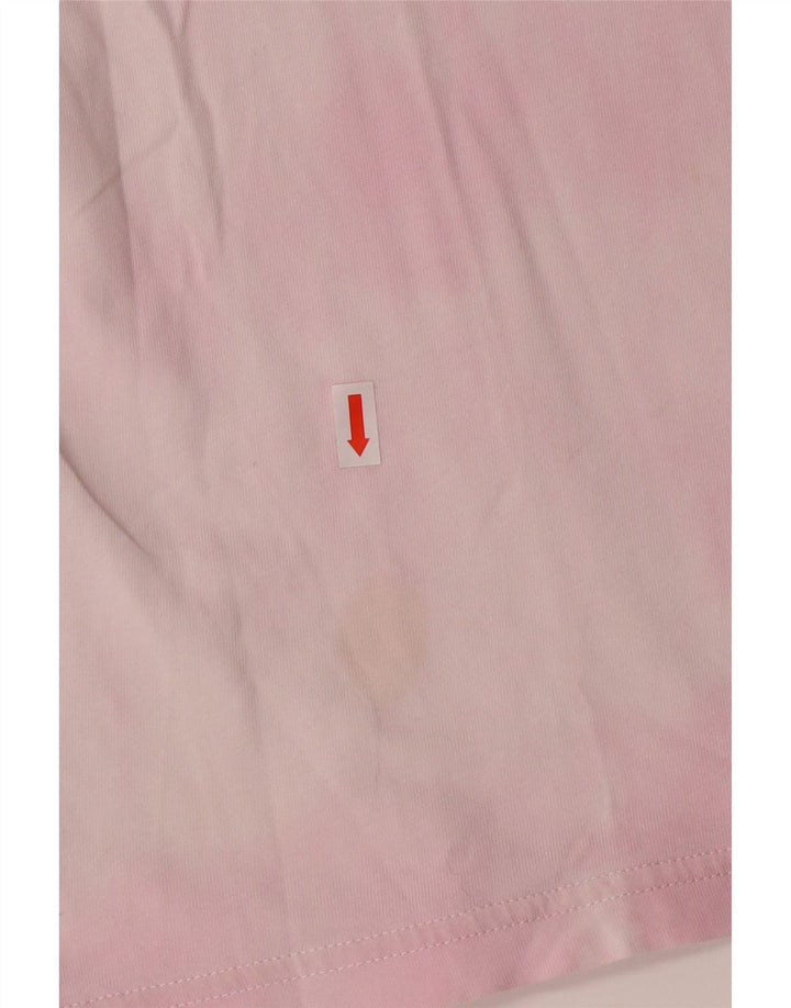 Gas Herren T-Shirt UK 14 Mittelrosa Batik-Baumwolle