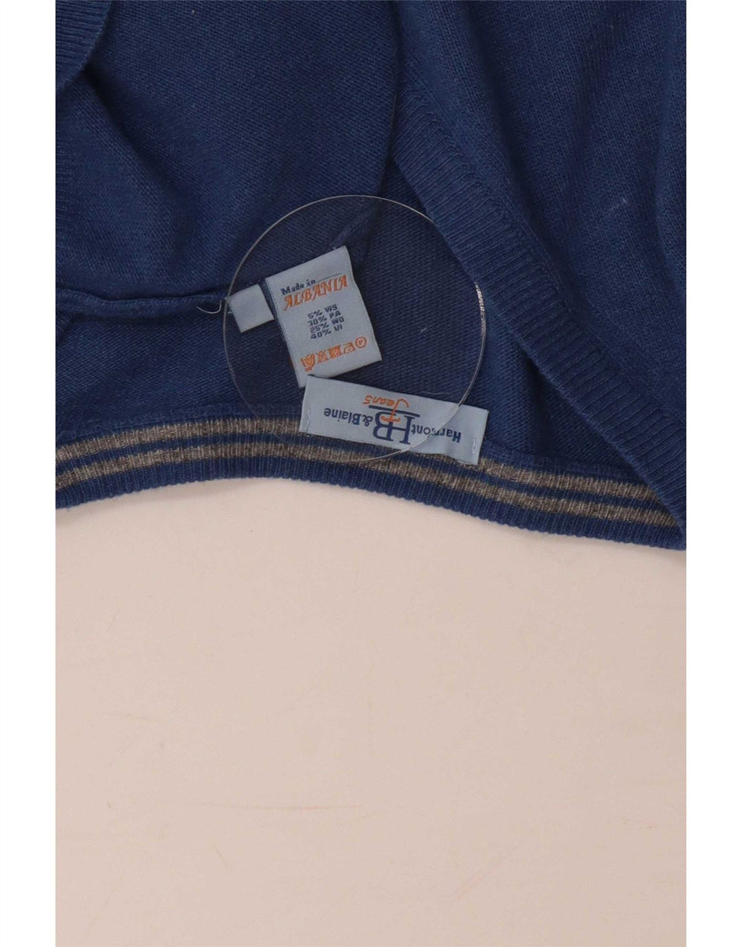 Harmont & Blaine Herren Weste Tank Top 2XL Blaue Wolle