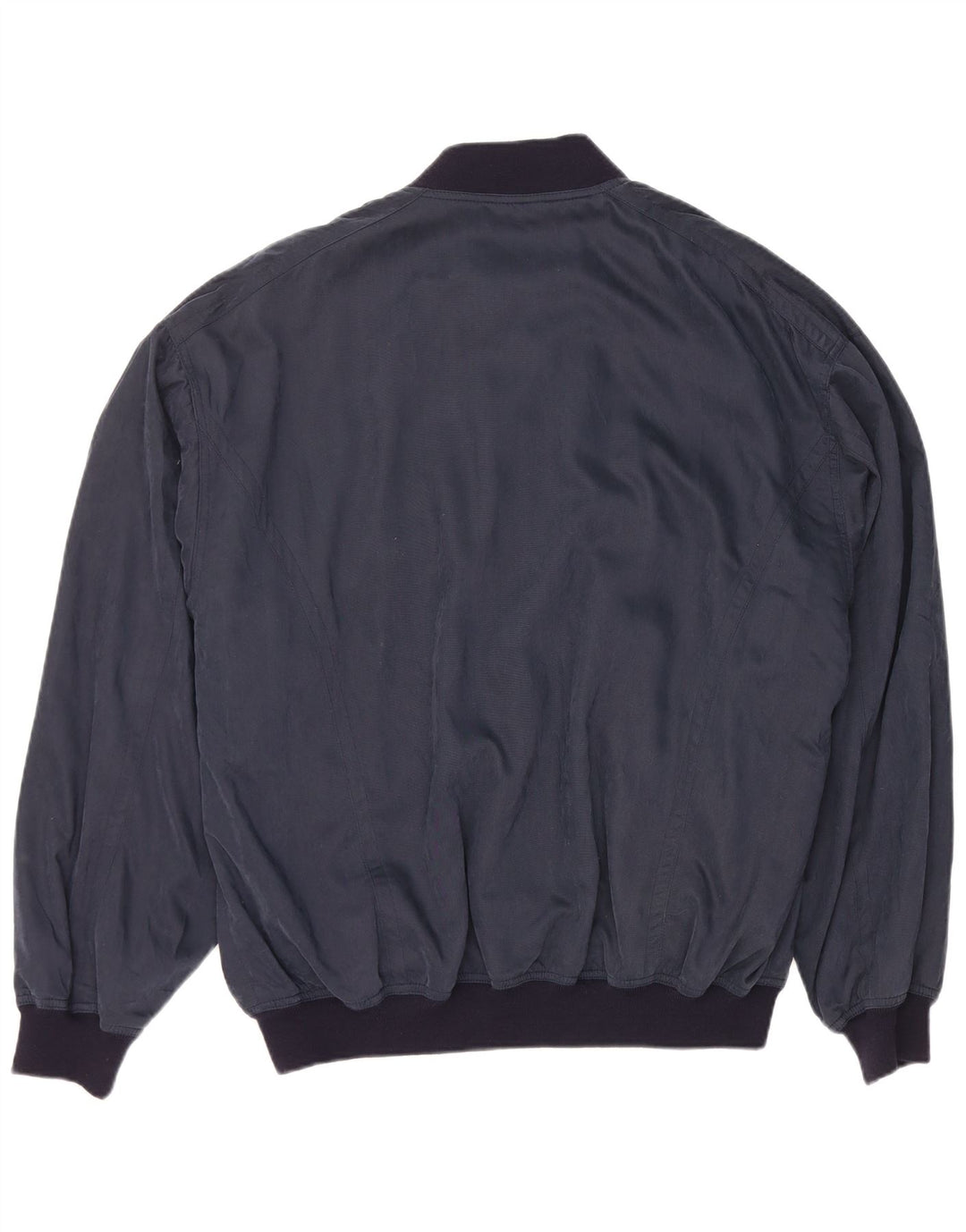 NAVIGARE Herren Bomberjacke UK 40 Große marineblaue Viskose