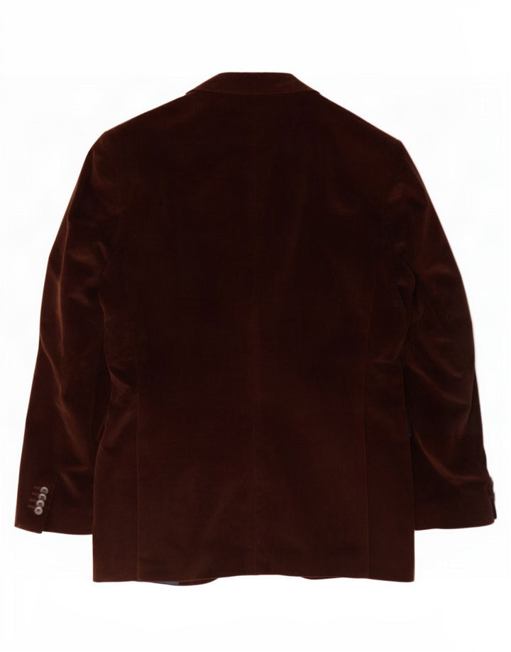Gant Herren 2-Knopf-Blazer aus Cord, EU 50, große braune Baumwolle