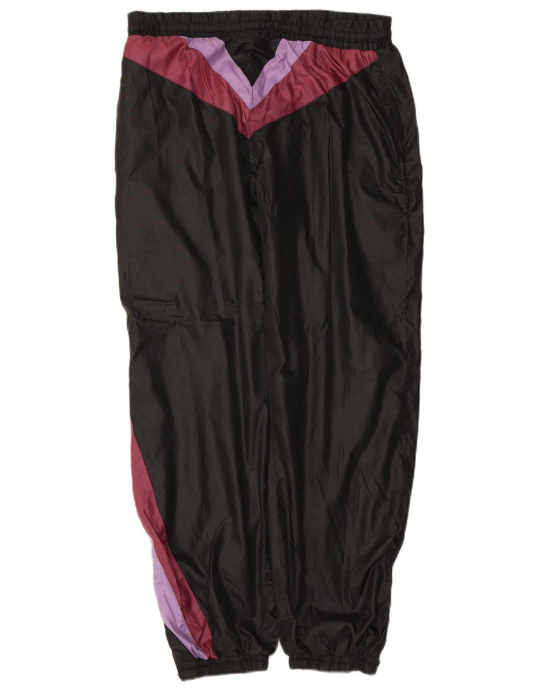 VINTAGE Herren-Trainingshose, Jogginghose, groß, Schwarz, Farbblock