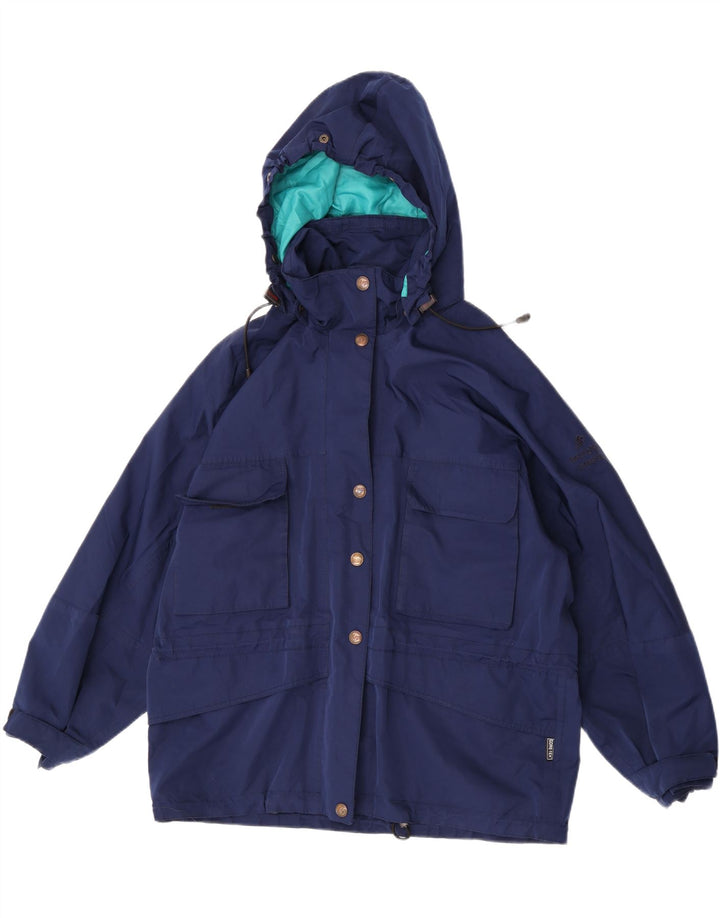 TECNOALP Damen-Skijacke mit Kapuze, übergroß, EU 46, XL, Blau, Polyester