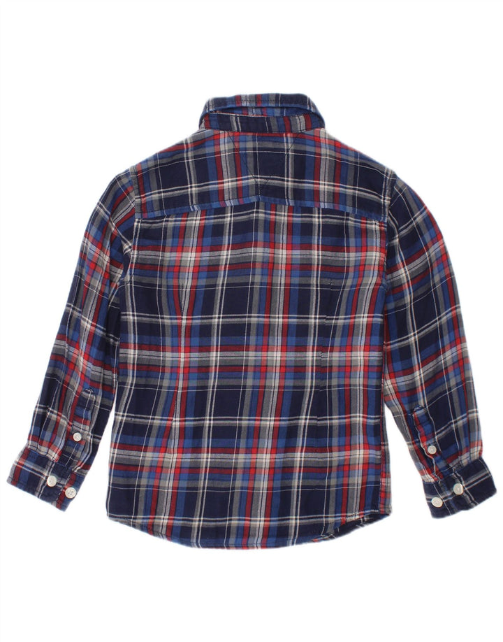Tommy Hilfiger Flanellhemd für Jungen, 3–4 Jahre, marineblau, kariert, Baumwolle