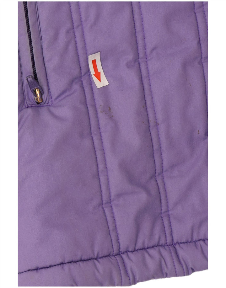 Univers Damen Wattierter Mantel EU 42 Large Lila Polyester