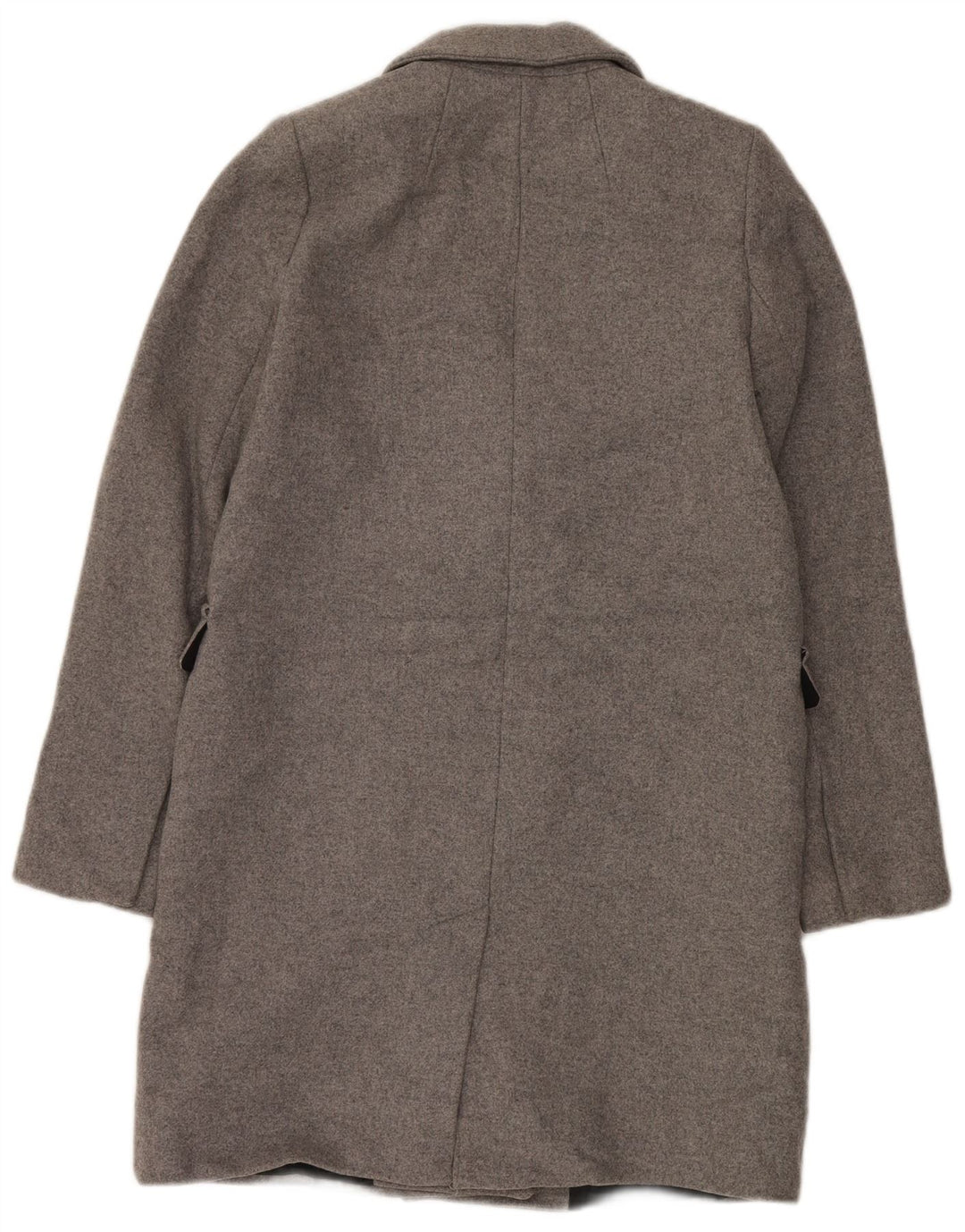 ZARA Damen Zweireihiger Mantel UK 10 Small Grau