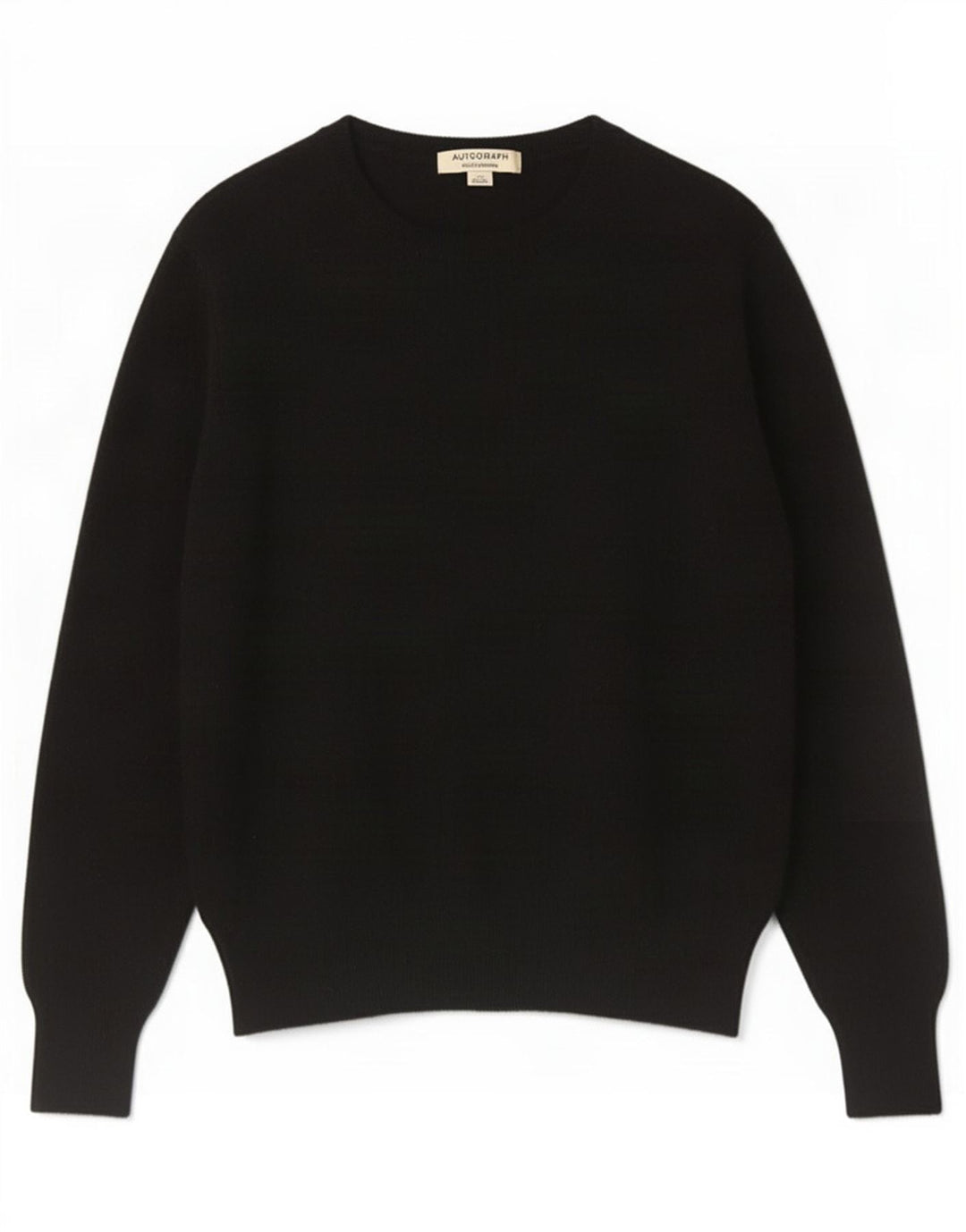 Marks & Spencer Damen-Pullover mit Rundhalsausschnitt, Gr. 12, mittelschwarz