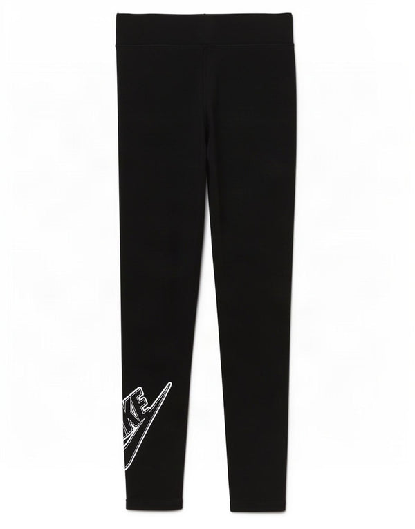 Nike Mädchen-Leggings mit Grafik, 12–13 Jahre, Größe L, aus schwarzer Baumwolle