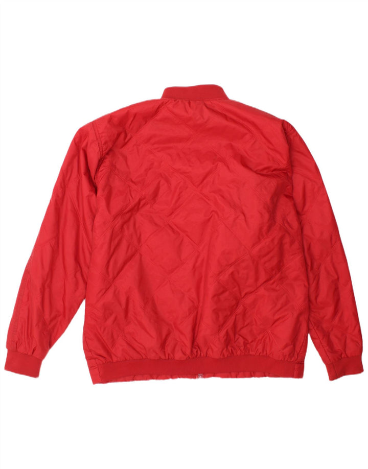 Vintage Herren Bomberjacke UK 40 Großes rotes Nylon