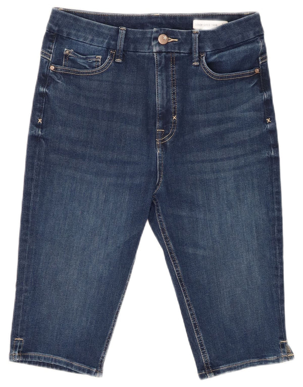 Marks & Spencer Damen Jeansshorts UK 12 Medium W32 Blaue Baumwolle