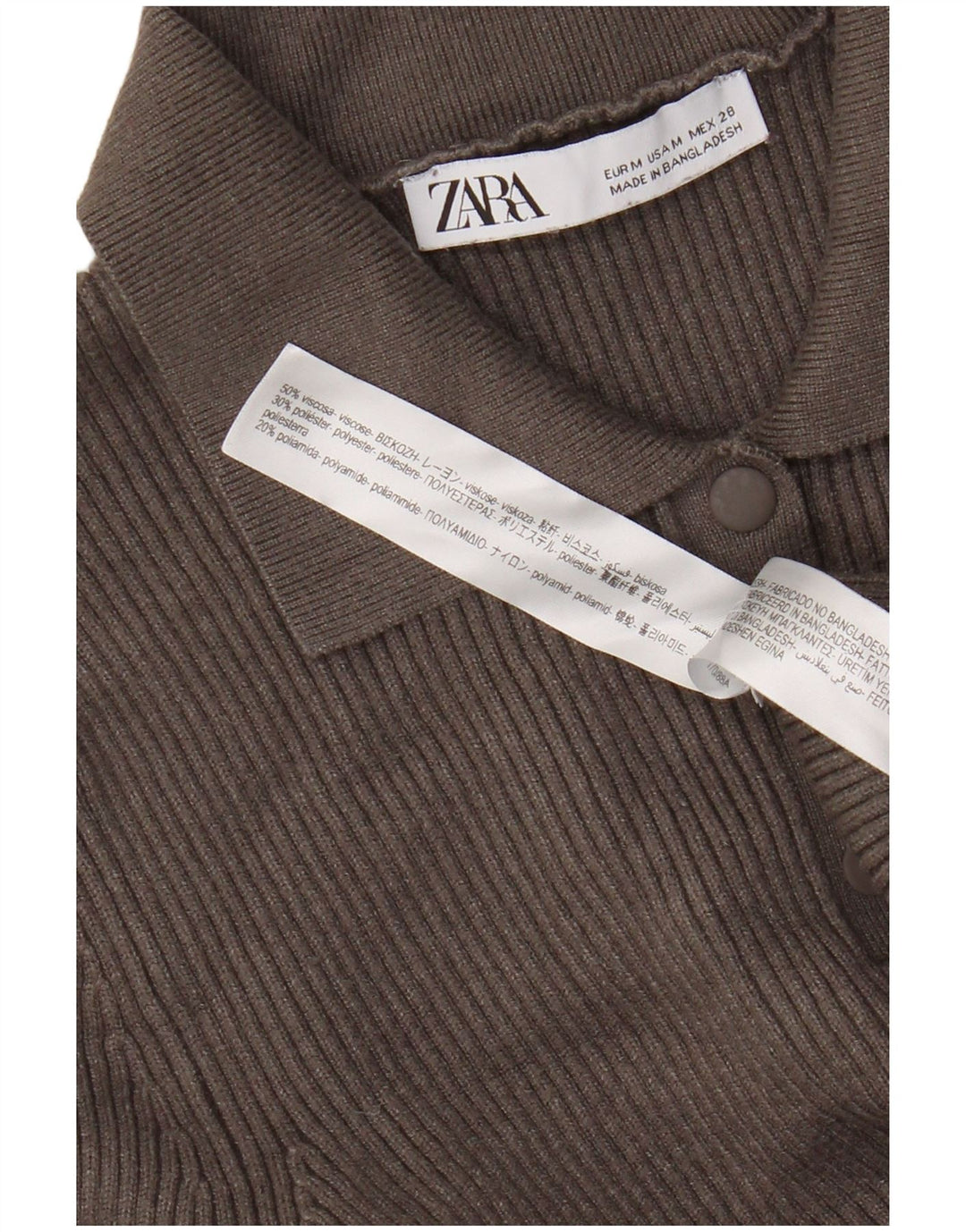 Zara Damen Rollkragenpullover Pullover UK 12 Mittelgraue Viskose