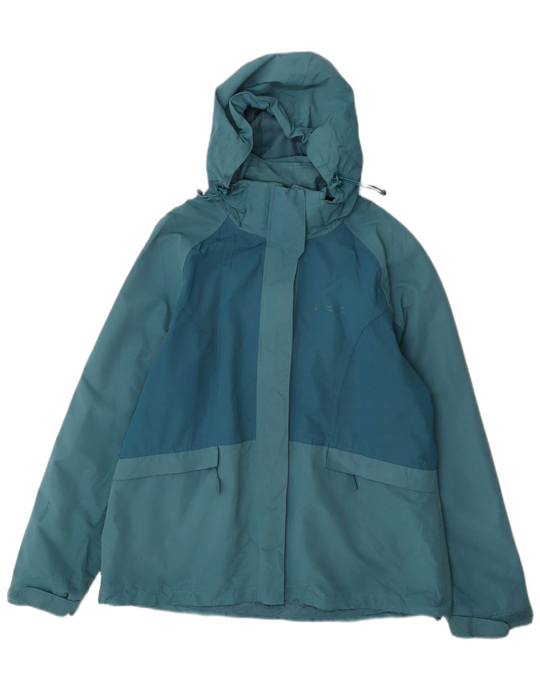 Mountain Warehouse Damen-Regenjacke mit Kapuze, UK 16, Größe L, Blau, Polyester