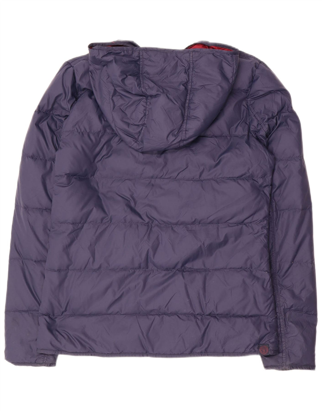 FAT FACE Wattierte Damenjacke mit Kapuze, UK 10, Größe S, marineblaues Nylon