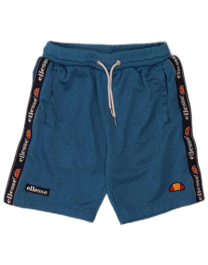Ellesse Herren Graphic Sport Shorts XS Blaues Colourblock-Polyester