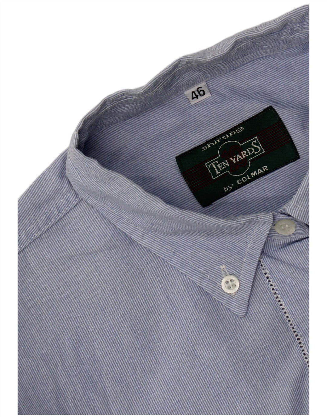 Colmar Damen Ten Yards Kurzarmhemd EU 46 XL Blauer Nadelstreifen