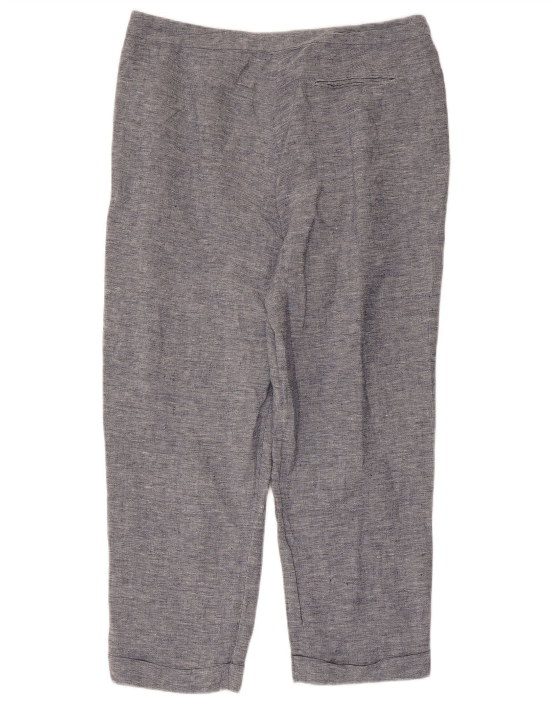 JAEGER Gerade geschnittene Damenhose UK 16 Large W36 L25 Blaues Leinen