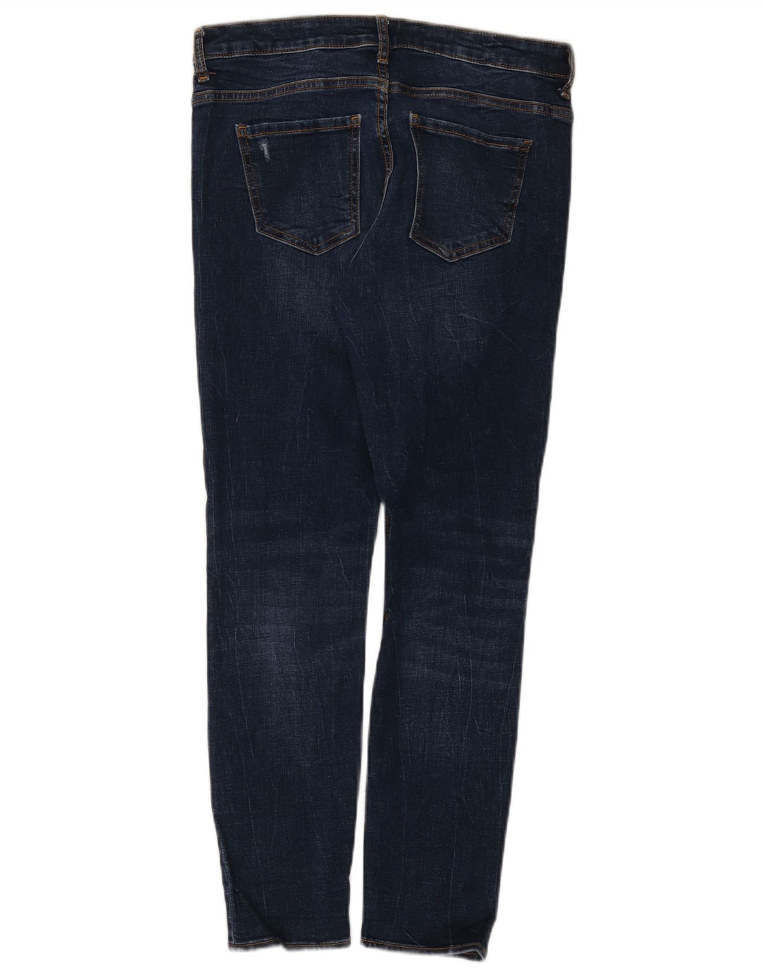 Zara Damen Distressed Skinny Jeans EU 40 Medium W30 L28 Blau