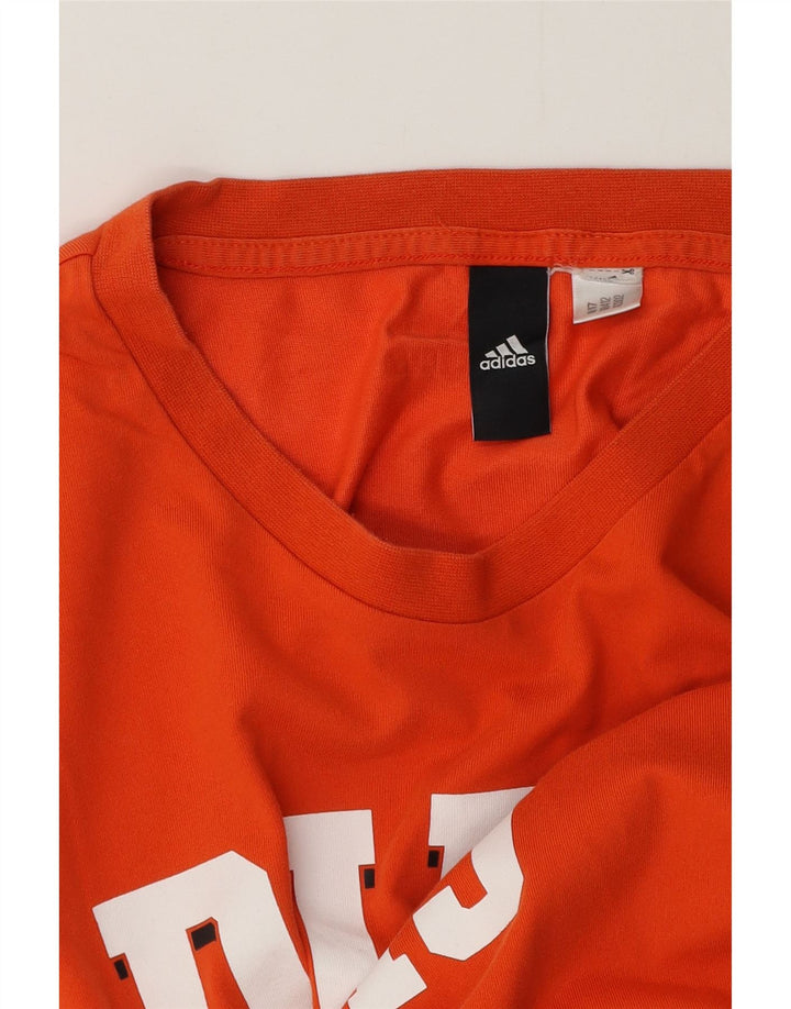 Adidas Herren Grafik T-Shirt Top Large Orange