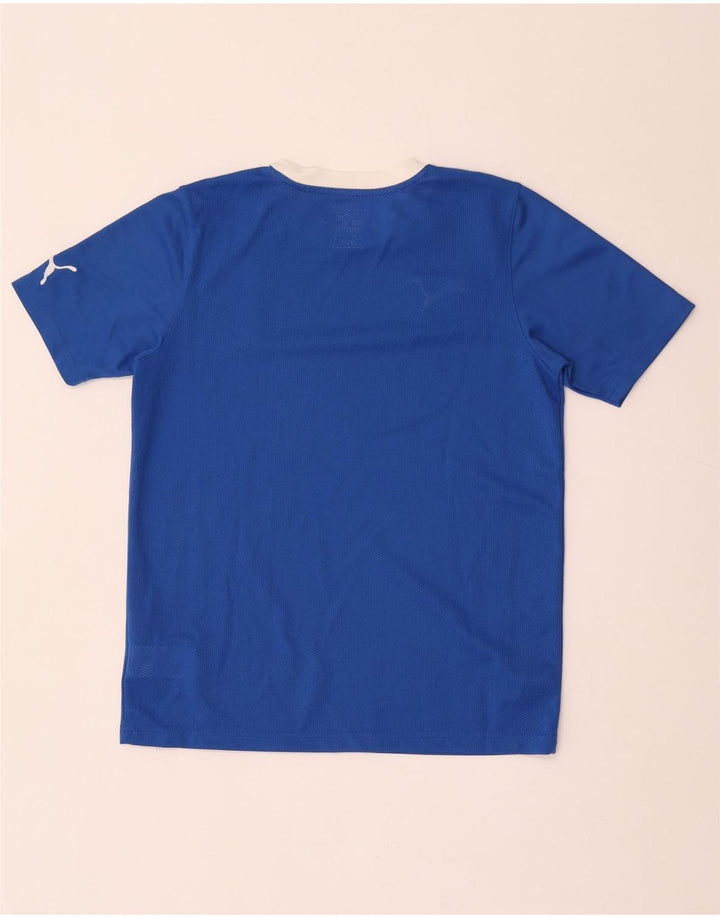 Puma Jungen T-Shirt mit Grafik, 13–14 Jahre, blaues Polyester