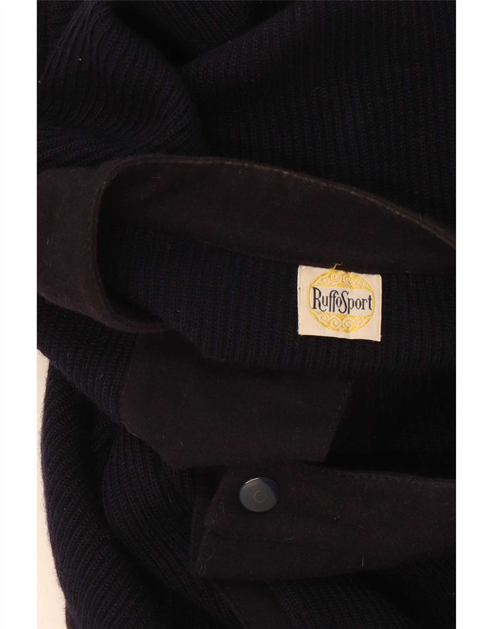 Ruffo Herren Strickjacke XL Marineblau