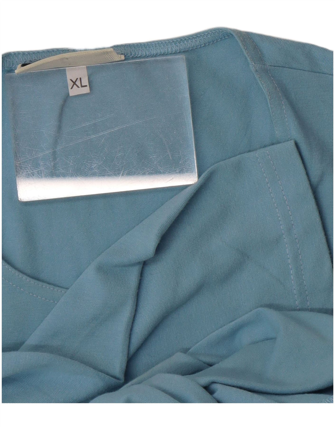 Asics Damen Top 3/4 Ärmel UK 18 XL Blaue Baumwolle